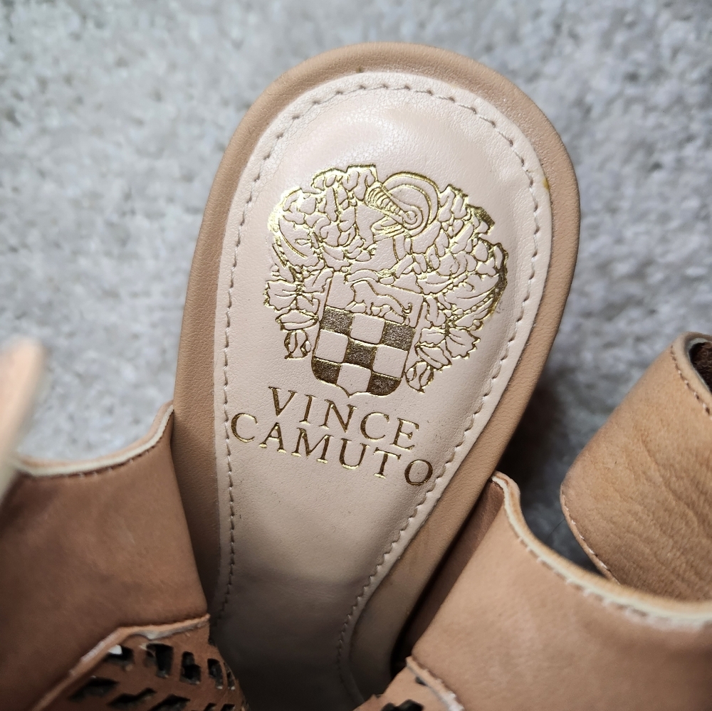 Vince Camuto Open Toe And Back Booties Size 7 1/2 - image 4